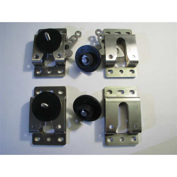 Quick exchange bracket without lever, pair
