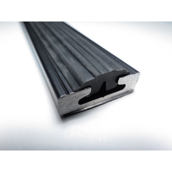 Abdeckgummiprofil Zurrschienen  /11mm univ. schwarz, 1m