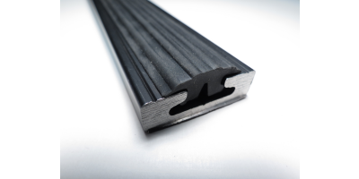 Abdeckgummiprofil Zurrschienen  /11mm univ. schwarz, 1m