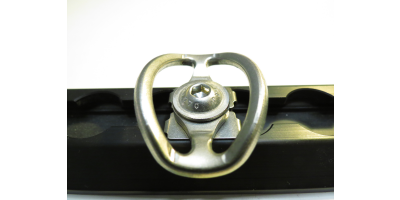 Strap plate double, stainless steel