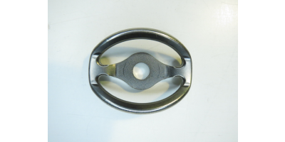 Strap plate double, stainless steel