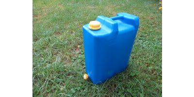 Wasserkanister blau 20l Jerrycan Kunststoffhahn