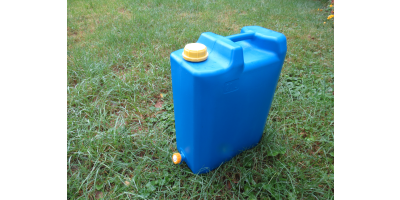 Wasserkanister blau 20l Jerrycan Kunststoffhahn