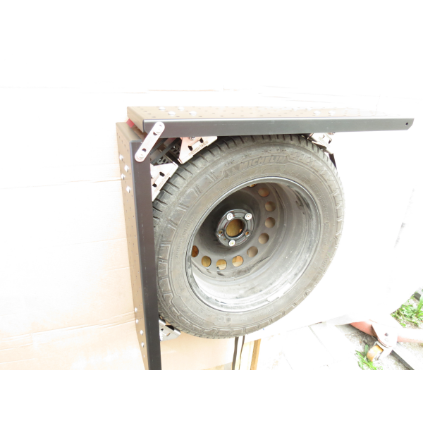 Luggage rack for external spare tires