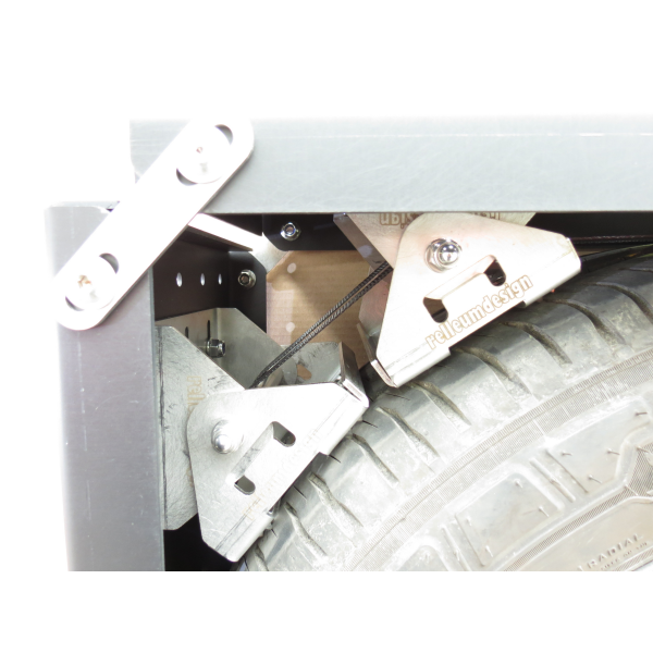 Luggage rack for external spare tires