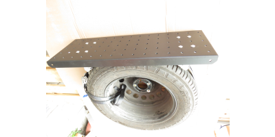 Luggage rack for external spare tires