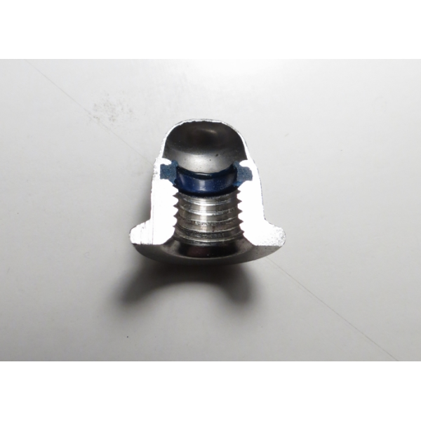 Hutmutter M8 Edelstahl mit Flansch und Sicherungsring