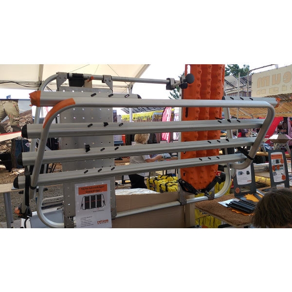 Gepäckträgerplatte T5/T6 Fahrradträger, hell eloxiert