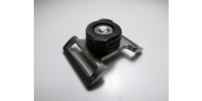 Twist-Fitting "double strap" for airline rails