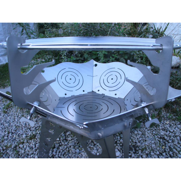 BBQ grate height adjuster