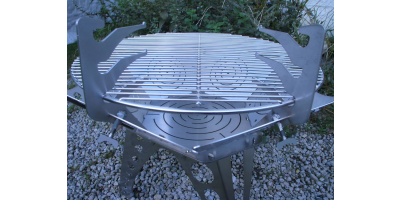 BBQ grate height adjuster
