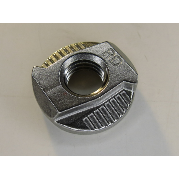 Set: Zurrschienenmutter VA M8  (MIM) + Clip schmal
