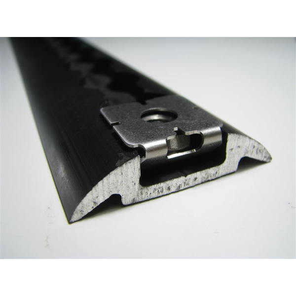 Set: Zurrschienenmutter VA M8  (MIM) + Clip schmal