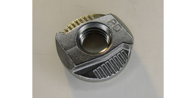 Set: Zurrschienenmutter VA M8  (MIM) + Clip schmal