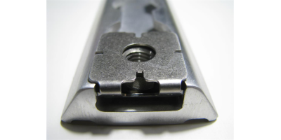 Set: Zurrschienenmutter VA M8  (MIM) + Clip schmal