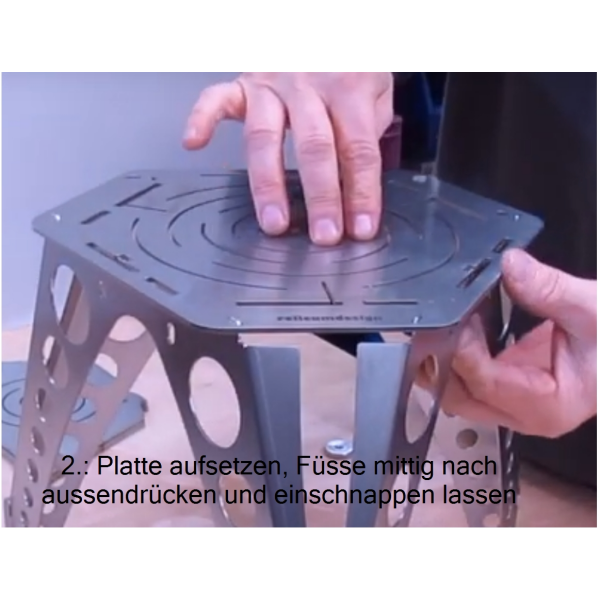Feuerschale Edelstahl zerlegbar, Basic-Set