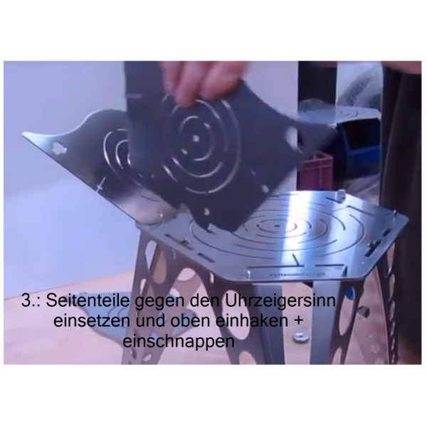 Feuerschale Edelstahl zerlegbar, Basic-Set