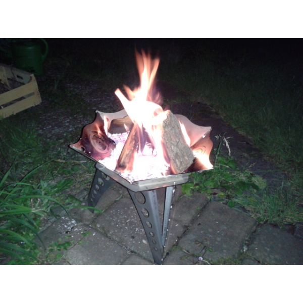 Feuerschale Edelstahl zerlegbar, Basic-Set