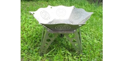 Fire bowl stainless steel, dismountable, basic set