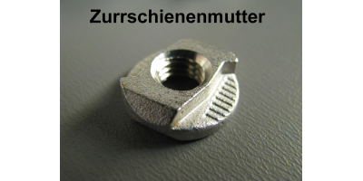 Abverkauf Set: Zurrschienenmutter Gussversion VA M8 + Clip schmal